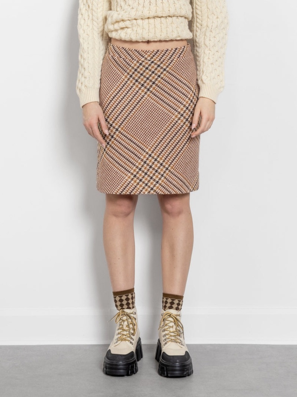 Vintage Tory Burch Jasmine Wool Pencil Skirt - Picture 3 of 11